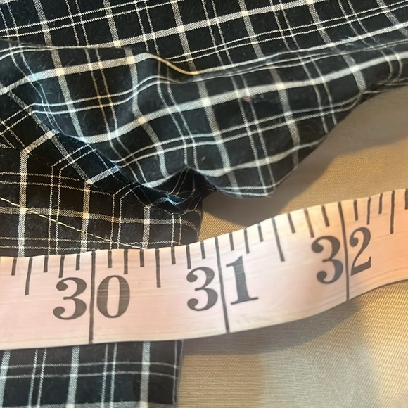 Ralph Lauren Men’s Big Plaid Casual Dress Shirt in Black and White size 3XB - Picture 8 of 14